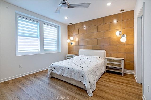 275 Pin Ln, Covina, CA 91722 - bedroom featuring wood finished floors, recessed lighting, and ceiling fan