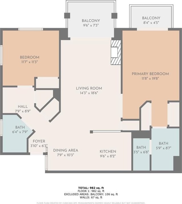 415 Stoney Point Way Unit 106, Oceanside, CA 92058 - view of room layout