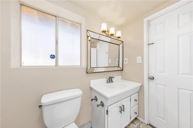 66890 Hacienda Ave, Desert Hot Springs, CA 92240 - half bath featuring vanity and toilet