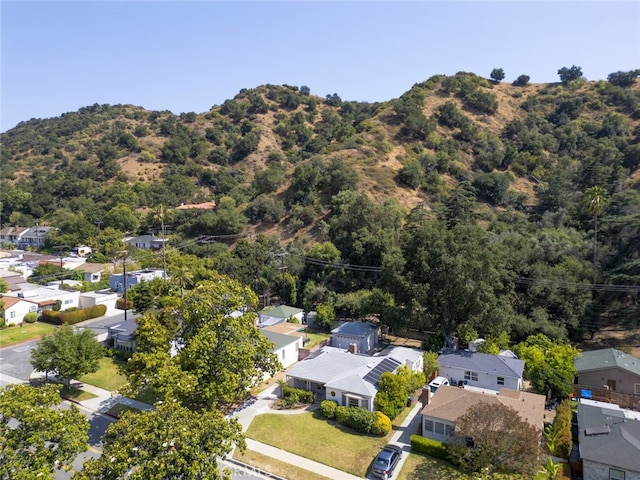 2046 E Glenoaks Blvd, Glendale, CA 91206 - aerial perspective of suburban area featuring a mountainous background