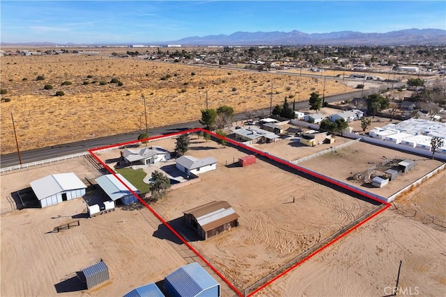 41331 20th St W, Palmdale, CA 93551 - view of rural area with a desert landscape and property parcel outlined