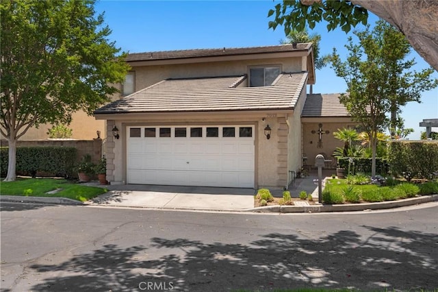 7012 E Viewpoint Ln, Anaheim Hills, CA 92807 - traditional-style house with concrete driveway, stucco siding, and a tiled roof