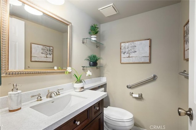 7012 E Viewpoint Ln, Anaheim Hills, CA 92807 - bathroom with toilet and vanity