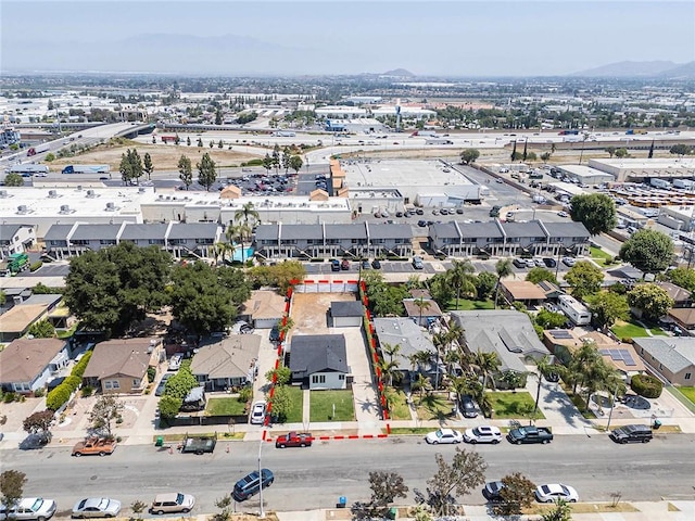 1021 W 5th St, Corona, CA 92882 - view of property location featuring property parcel outlined and mountains