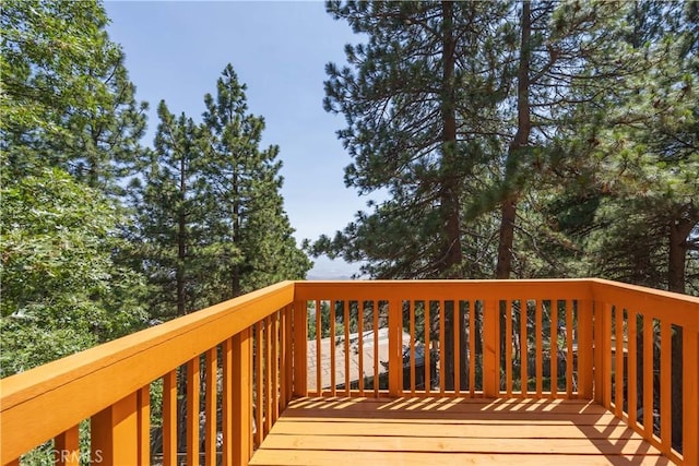 31303 Marcella Dr, Running Springs, CA 92382 - view of wooden terrace