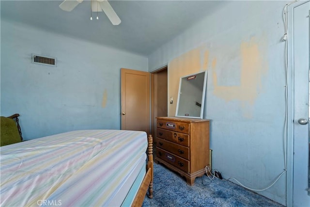 100 E Buena Vista St, Barstow, CA 92311 - bedroom with carpet flooring and a ceiling fan