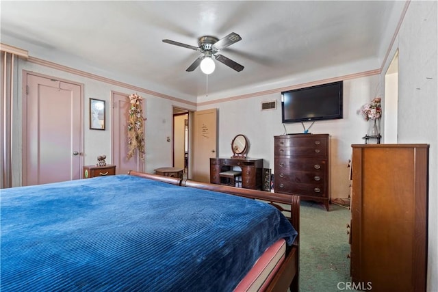 100 E Buena Vista St, Barstow, CA 92311 - carpeted bedroom with ornamental molding