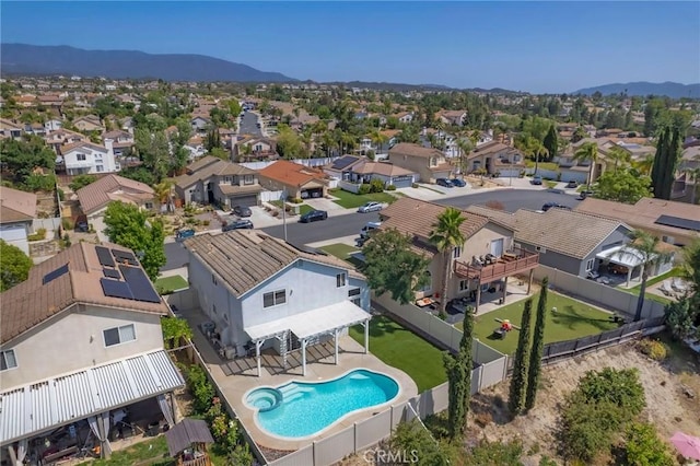 44601 Jamin Cir, Temecula, CA 92592 - aerial view of residential area featuring mountains and a pool area