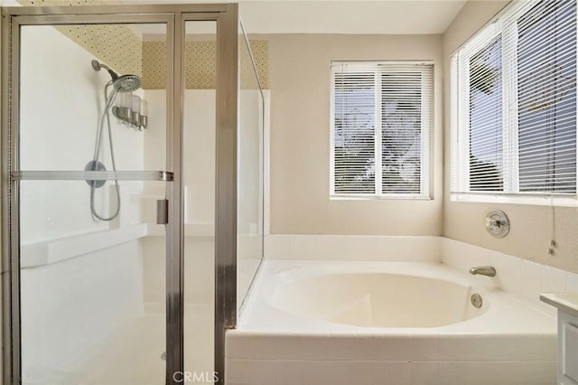 44601 Jamin Cir, Temecula, CA 92592 - bathroom with a shower stall and a bath