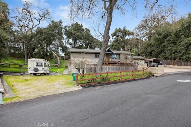 5500 Valentina, Atascadero, CA 93422 - view of front facade with a carport and a chimney