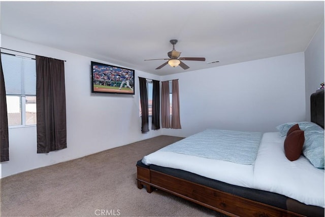 25540 Riley Cir, Menifee, CA 92585 - bedroom with carpet and ceiling fan