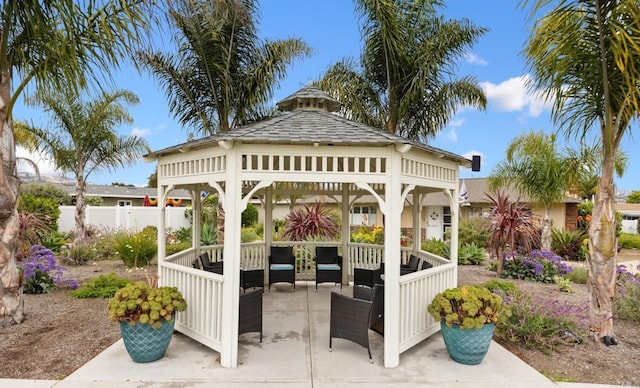 113 Via Breve Unit 23, San Clemente, CA 92672 - view of patio / terrace with a gazebo and an outdoor hangout area
