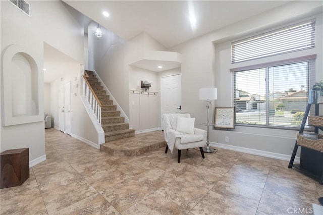 25165 Pebble Creek Way, Moreno Valley, CA 92551 - living area with stairs and recessed lighting