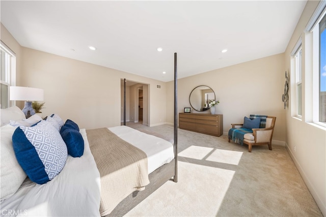 125 Character, Irvine, CA 92618 - bedroom with light carpet and recessed lighting