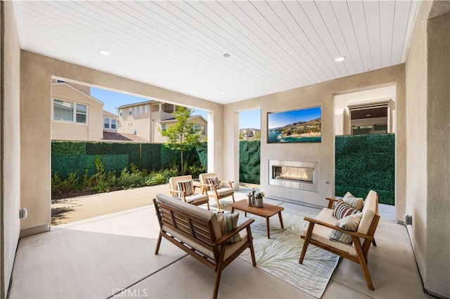 125 Character, Irvine, CA 92618 - view of patio featuring an outdoor living space with a fireplace