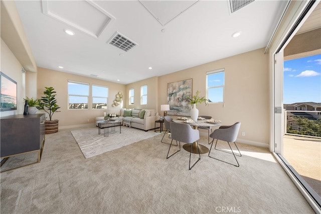 125 Character, Irvine, CA 92618 - carpeted living room featuring baseboards and recessed lighting