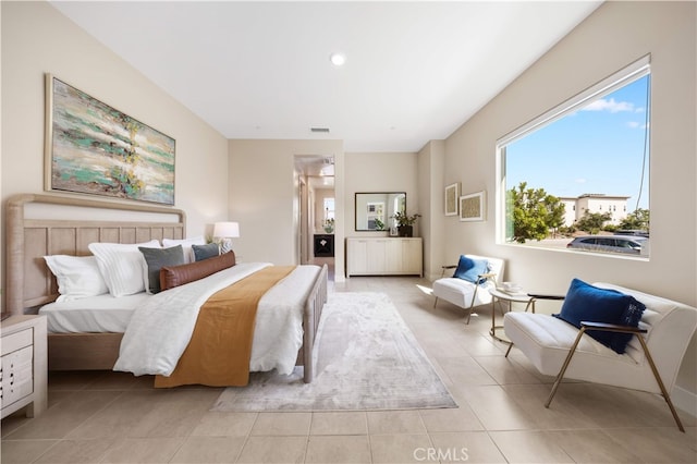125 Character, Irvine, CA 92618 - bedroom with light tile patterned floors and recessed lighting