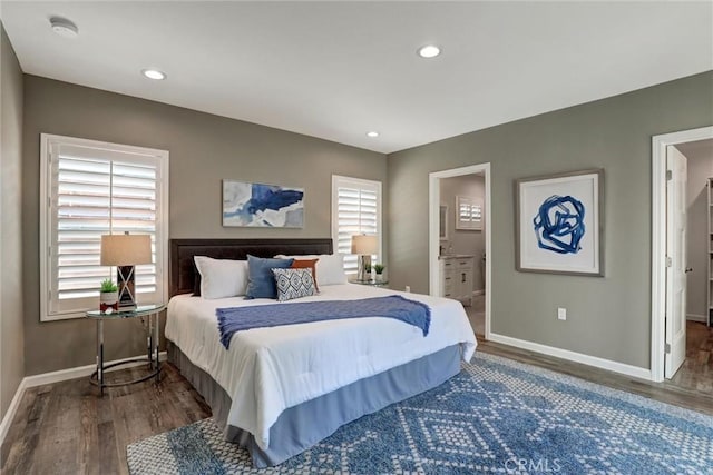 4437 Keever Ave, Long Beach, CA 90807 - bedroom with wood finished floors and recessed lighting