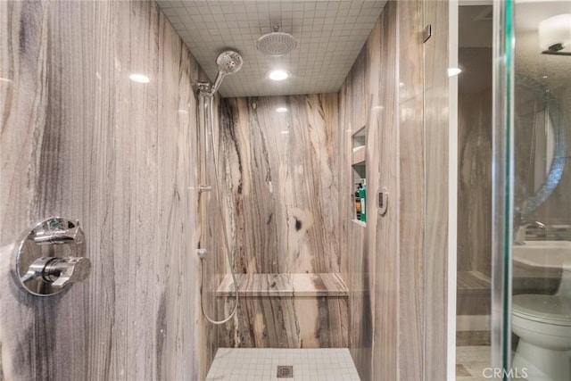 24532 Moonfire Dr, Dana Point, CA 92629 - full bath featuring a marble finish shower and toilet