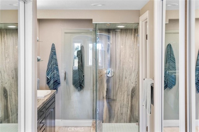 24532 Moonfire Dr, Dana Point, CA 92629 - bathroom featuring vanity and a shower stall