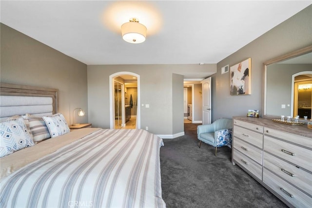 24532 Moonfire Dr, Dana Point, CA 92629 - bedroom featuring arched walkways and dark carpet