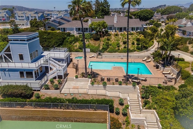 24532 Moonfire Dr, Dana Point, CA 92629 - aerial perspective of suburban area featuring a pool area