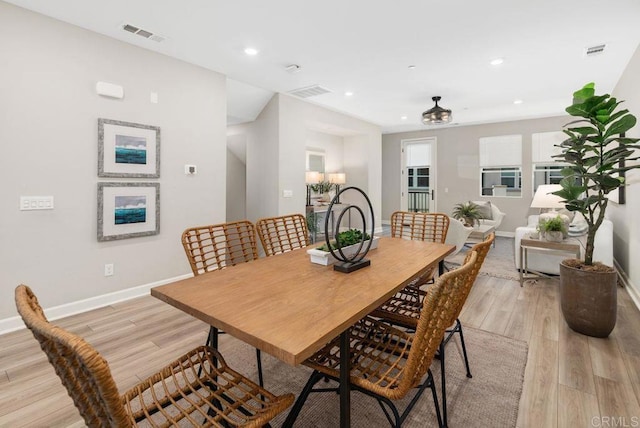 3510 Brody Way, Oceanside, CA 92056 - dining space with light wood-style floors and recessed lighting