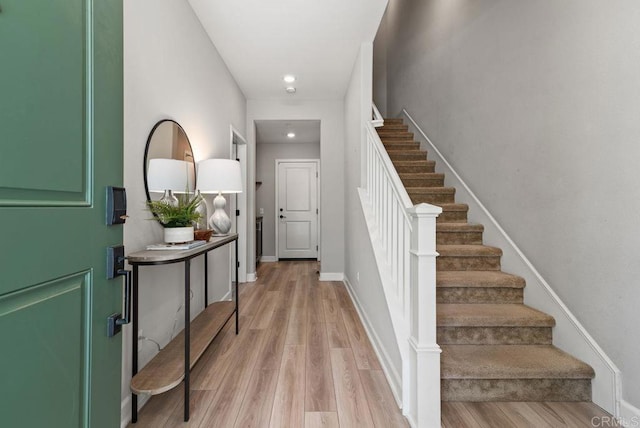 3510 Brody Way, Oceanside, CA 92056 - foyer featuring stairway and light wood-style flooring