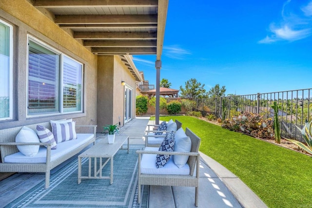 1412 Long View Dr, Chula Vista, CA 91915 - fenced backyard with an outdoor hangout area and a patio area
