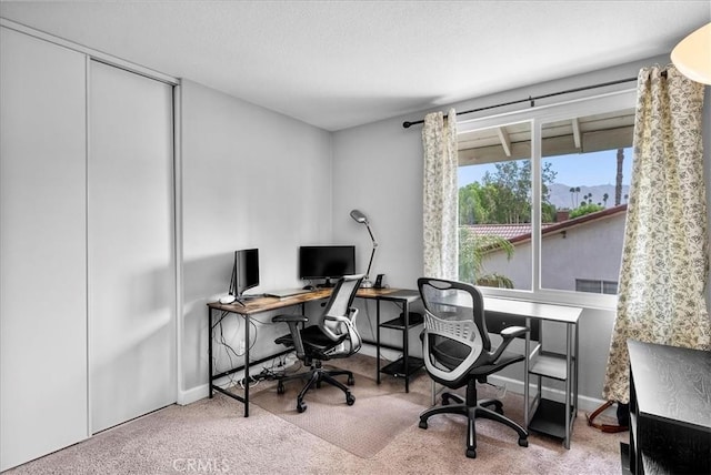 1380 Le Conte, Riverside, CA 92507 - office featuring carpet floors and baseboards