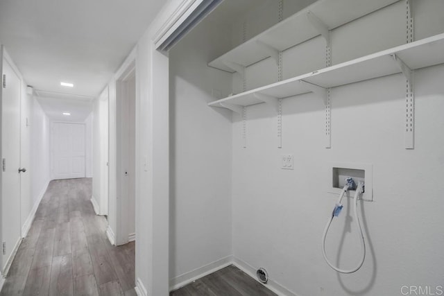 734738 Grand Ave, Spring Valley, CA 91977 - laundry area with washer hookup and dark wood-style flooring