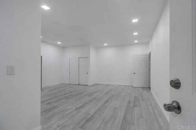 734738 Grand Ave, Spring Valley, CA 91977 - empty room featuring light wood-type flooring and recessed lighting