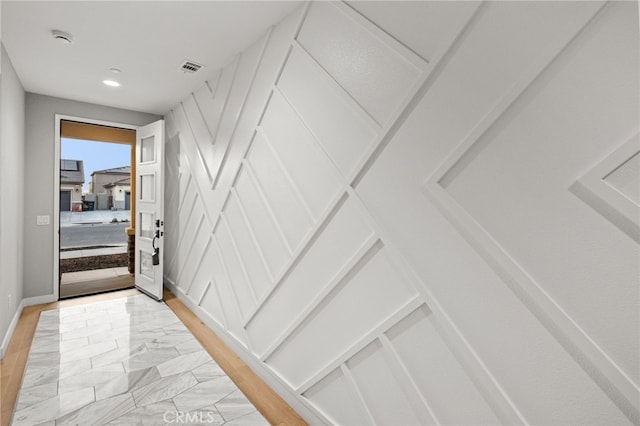431 Daniella Way, Perris, CA 92570 - doorway featuring baseboards and recessed lighting