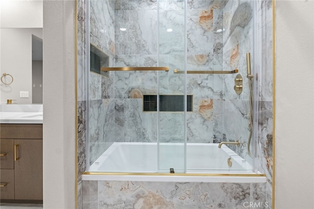 431 Daniella Way, Perris, CA 92570 - bathroom featuring tiled shower / bath and vanity