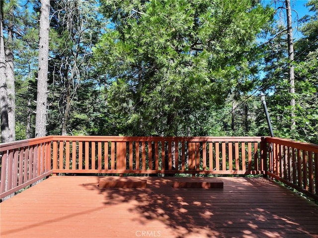 26314 Jacqueline Rd, Twin Peaks, CA 92391 - view of deck