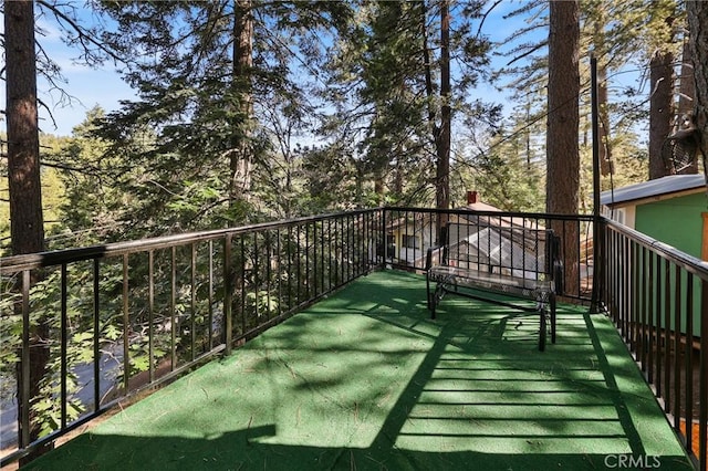 26314 Jacqueline Rd, Twin Peaks, CA 92391 - view of deck