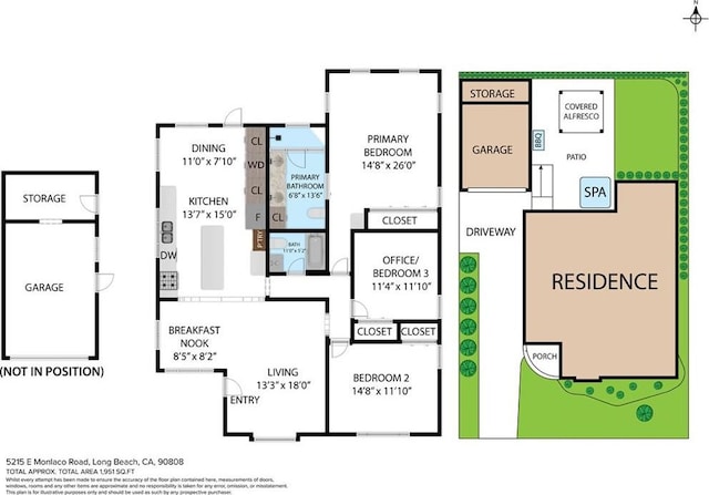 5215 E Monlaco Rd, Long Beach, CA 90808 - view of home floor plan