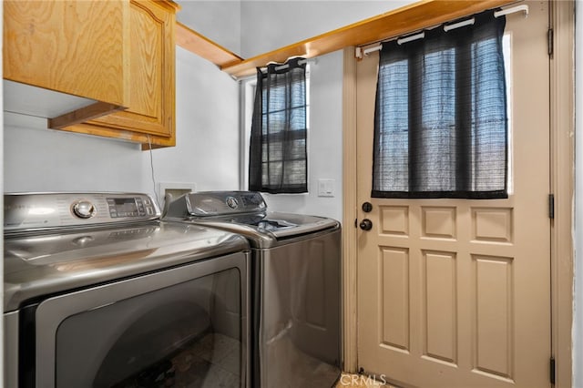 6739 Palm Ave, Riverside, CA 92506 - washroom with cabinet space and independent washer and dryer
