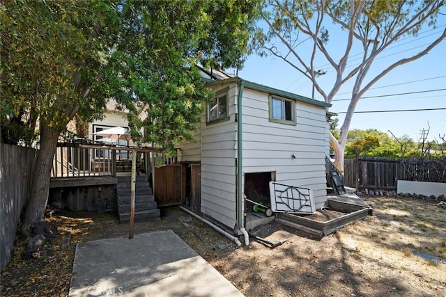 3091 Johnson Ave, San Luis Obispo, CA 93401 - rear view of house featuring a fenced backyard and a wooden deck