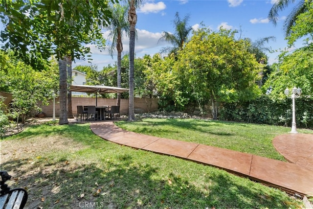 6355 Yolanda Ave, Tarzana, CA 91335 - fenced backyard with a patio area