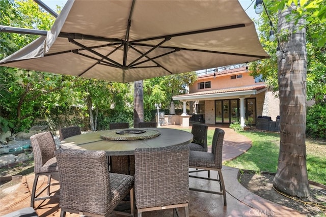 6355 Yolanda Ave, Tarzana, CA 91335 - view of patio / terrace featuring outdoor dining area and area for grilling