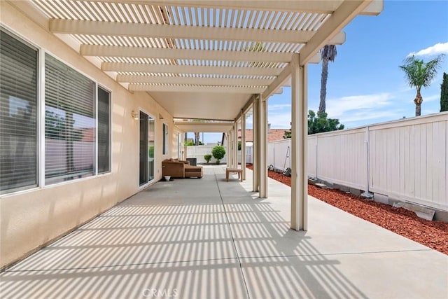 13711 Hidden, Eastvale, CA 92880 - fenced backyard featuring a pergola and a patio area