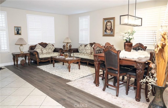 12170 Orgren Ave, Chino, CA 91710 - dining space featuring light wood-type flooring and baseboards