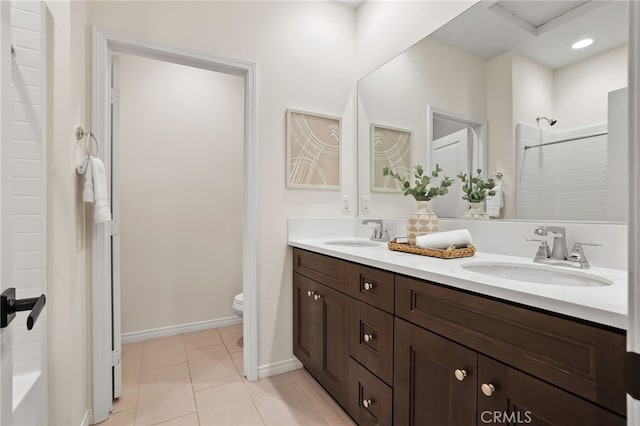 143 Hollow Tree, Irvine, CA 92618 - bathroom featuring double vanity and tile patterned floors