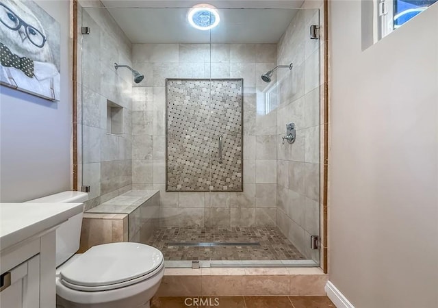 2288 Marilyn St, Simi Valley, CA 93065 - full bath featuring a stall shower, vanity, and tile patterned floors