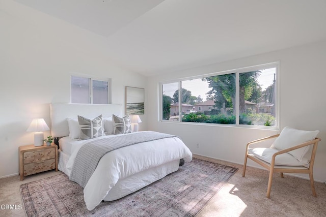 328 Bettyhill Ave, Duarte, CA 91010 - carpeted bedroom with lofted ceiling and baseboards