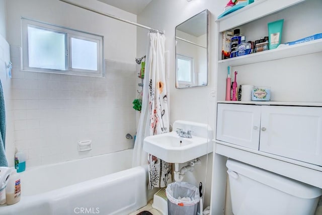 12029 Greyford St, Whittier, CA 90606 - full bathroom featuring healthy amount of natural light and shower / bath combo with shower curtain