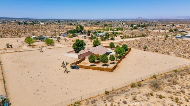 11471 Azure View Rd, Pinon Hills, CA 92372 - aerial view of sparsely populated area with a desert landscape and a mountain backdrop