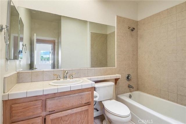 11471 Azure View Rd, Pinon Hills, CA 92372 - full bathroom with washtub / shower combination and vanity