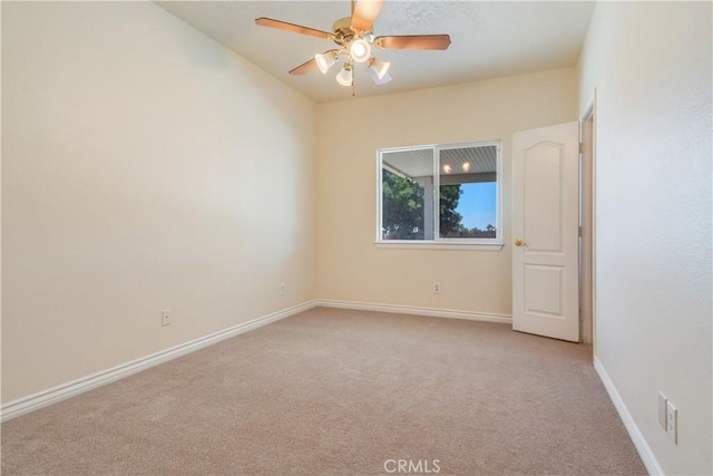 11471 Azure View Rd, Pinon Hills, CA 92372 - spare room featuring light carpet and a ceiling fan